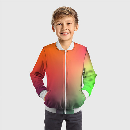 Детский бомбер Color multicolored / 3D-Белый – фото 3