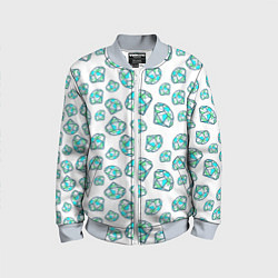 Бомбер детский Бриллианты, цвет: 3D-серый