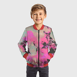 Бомбер детский Краска, цвет: 3D-красный — фото 2