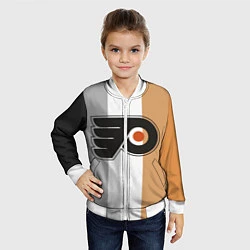 Бомбер детский Philadelphia Flyers, цвет: 3D-белый — фото 2