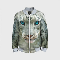 Бомбер детский Снежный барс, цвет: 3D-серый