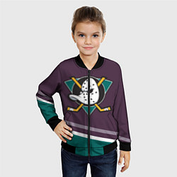 Бомбер детский Anaheim Ducks Selanne, цвет: 3D-черный — фото 2