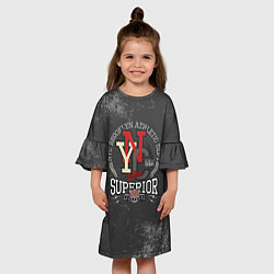 Платье клеш для девочки Team t-shirt 16, цвет: 3D-принт — фото 2