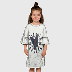 Платье клеш для девочки Team t-shirt 8, цвет: 3D-принт — фото 2