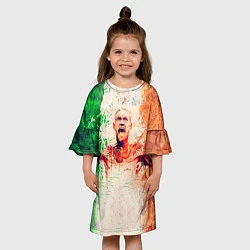 Платье клеш для девочки Conor McGregor: Ireland, цвет: 3D-принт — фото 2