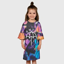 Платье клеш для девочки BMTH Rain, цвет: 3D-принт — фото 2