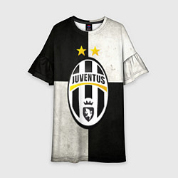 Платье клеш для девочки Juventus FC, цвет: 3D-принт