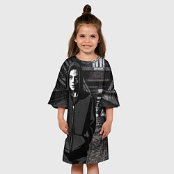 Платье клеш для девочки Эллиот в подземке, цвет: 3D-принт — фото 2