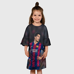 Платье клеш для девочки Luis Suares, цвет: 3D-принт — фото 2