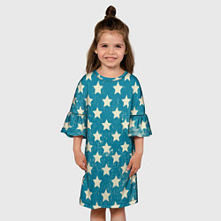 Платье клеш для девочки Звездомания, цвет: 3D-принт — фото 2