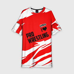 Платье клеш для девочки НФР: Pro Wrestling, цвет: 3D-принт