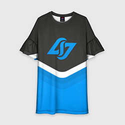 Платье клеш для девочки CLG Uniform, цвет: 3D-принт