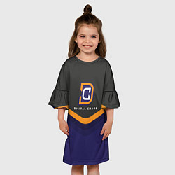 Платье клеш для девочки Digital Chaos Uniform, цвет: 3D-принт — фото 2