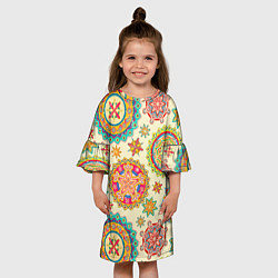 Платье клеш для девочки Pat33, цвет: 3D-принт — фото 2