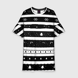 Платье клеш для девочки Рождество, цвет: 3D-принт