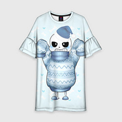 Платье клеш для девочки Santa Sans, цвет: 3D-принт