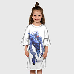 Платье клеш для девочки Ancient Apparition: Cold Feet, цвет: 3D-принт — фото 2