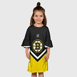 Платье клеш для девочки NHL: Boston Bruins, цвет: 3D-принт — фото 2