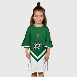 Платье клеш для девочки NHL: Dallas Stars, цвет: 3D-принт — фото 2