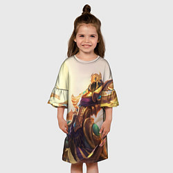 Платье клеш для девочки Sun, цвет: 3D-принт — фото 2