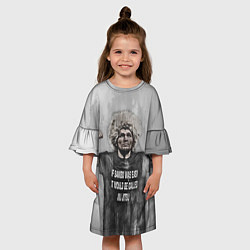 Платье клеш для девочки Нурмагомедов Хабиб, цвет: 3D-принт — фото 2
