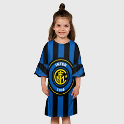 Платье клеш для девочки Inter FC 1908, цвет: 3D-принт — фото 2