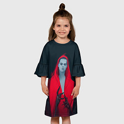 Платье клеш для девочки Red Vamripe, цвет: 3D-принт — фото 2