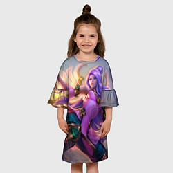 Платье клеш для девочки Irelia, цвет: 3D-принт — фото 2