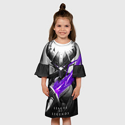 Платье клеш для девочки Kassadin, цвет: 3D-принт — фото 2