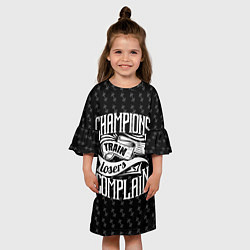 Платье клеш для девочки Champions Train, цвет: 3D-принт — фото 2