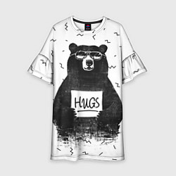 Платье клеш для девочки Bear Hugs, цвет: 3D-принт