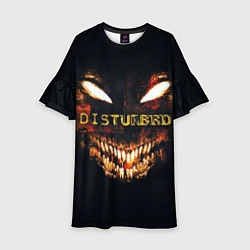 Платье клеш для девочки Disturbed Demon, цвет: 3D-принт