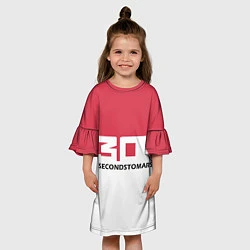 Платье клеш для девочки 30 Second To Mars, цвет: 3D-принт — фото 2
