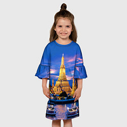 Платье клеш для девочки Таиланд, цвет: 3D-принт — фото 2