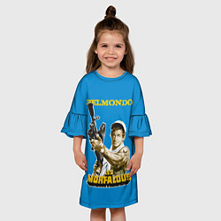 Платье клеш для девочки Бельмондо, цвет: 3D-принт — фото 2