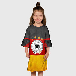 Платье клеш для девочки Сборная Германии, цвет: 3D-принт — фото 2
