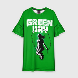 Платье клеш для девочки Green Day: Girl, цвет: 3D-принт