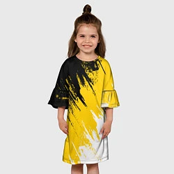Платье клеш для девочки Имперский флаг России, цвет: 3D-принт — фото 2