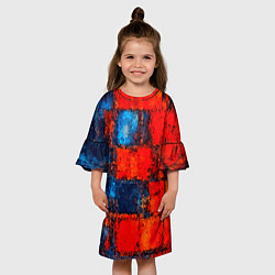 Платье клеш для девочки Assembly color, цвет: 3D-принт — фото 2