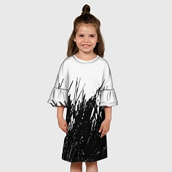 Платье клеш для девочки Трава фото, цвет: 3D-принт — фото 2