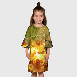 Платье клеш для девочки Destiny 2, цвет: 3D-принт — фото 2