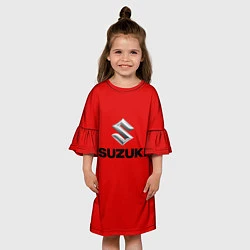 Платье клеш для девочки Suzuki, цвет: 3D-принт — фото 2