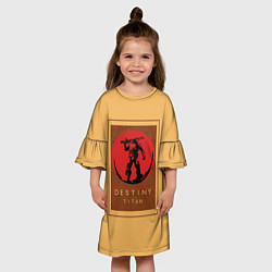 Платье клеш для девочки Destiny Titan, цвет: 3D-принт — фото 2
