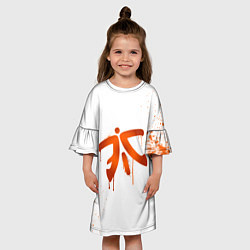 Платье клеш для девочки Fnatic: White collection, цвет: 3D-принт — фото 2