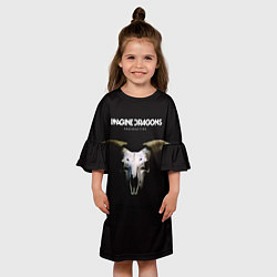 Платье клеш для девочки Imagine Dragons: Radioactive, цвет: 3D-принт — фото 2