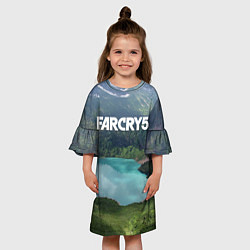Платье клеш для девочки Far Cry 5, цвет: 3D-принт — фото 2