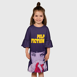 Платье клеш для девочки Pulp Fiction: Dope Heart, цвет: 3D-принт — фото 2