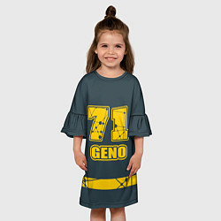 Платье клеш для девочки 71 Geno, цвет: 3D-принт — фото 2