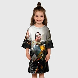 Платье клеш для девочки Freeman, цвет: 3D-принт — фото 2