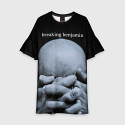 Платье клеш для девочки Breaking Benjamin: Pain, цвет: 3D-принт